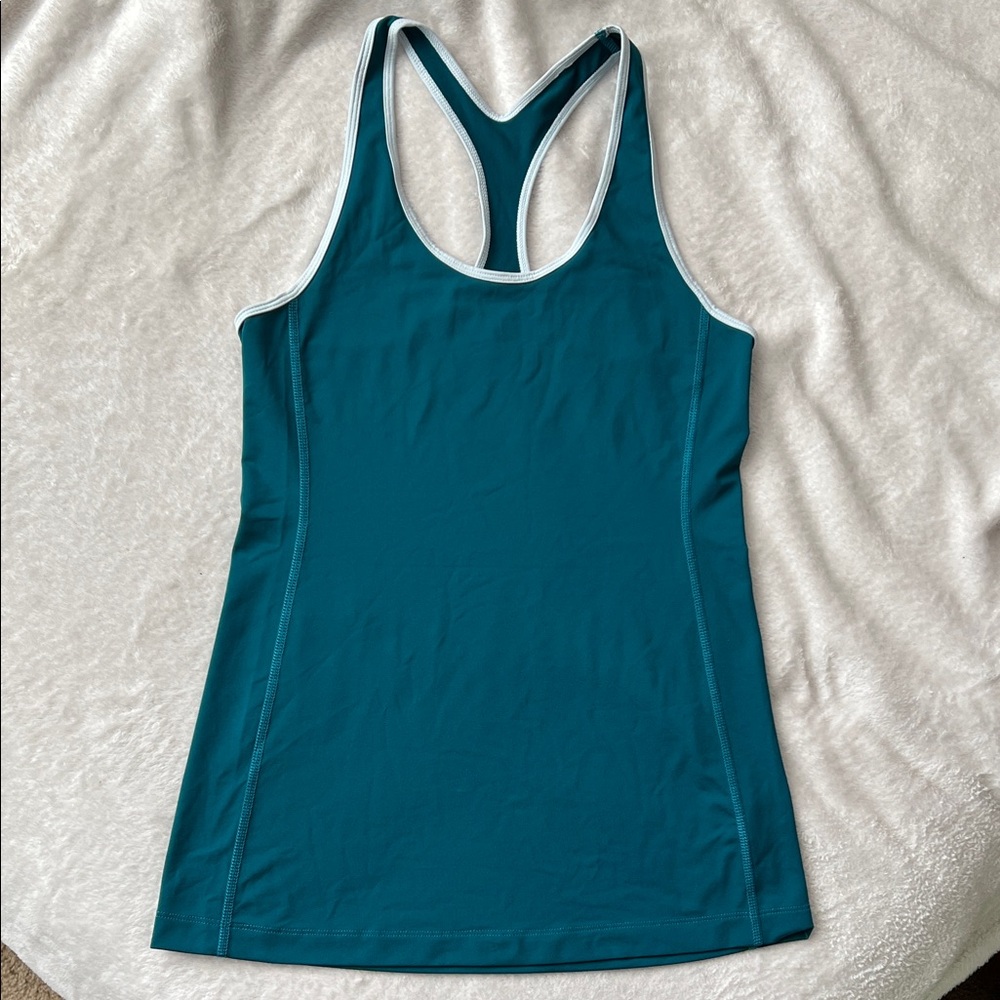 {Brooks} Deep Teal Racerback Tank